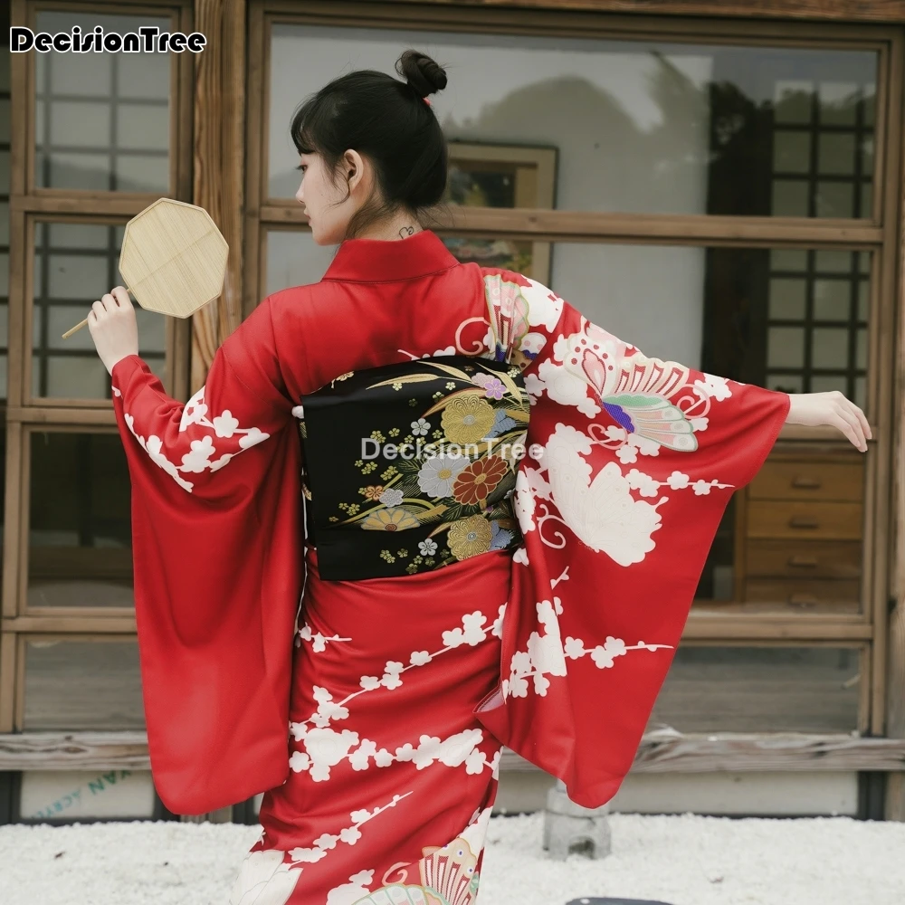 2022 קימונו יפני מסורתי תחפושת גיישה נשים שמלה סקסית יפן קימונו לנשים haori יאקאטה קוספליי יפני השמלה - 2