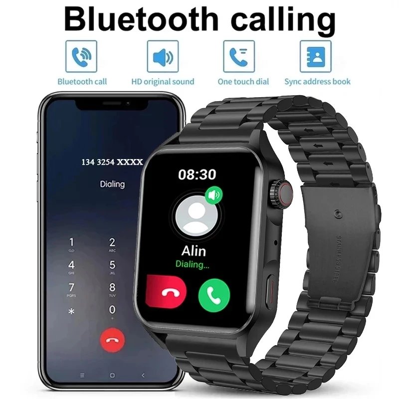 2023 חדש NFC Smartwatch גברים AMOLED HD מסך הצג תמיד את הזמן Bluetooth שיחה IP68, עמיד למים שעון חכם נשים Xiaomi - 2