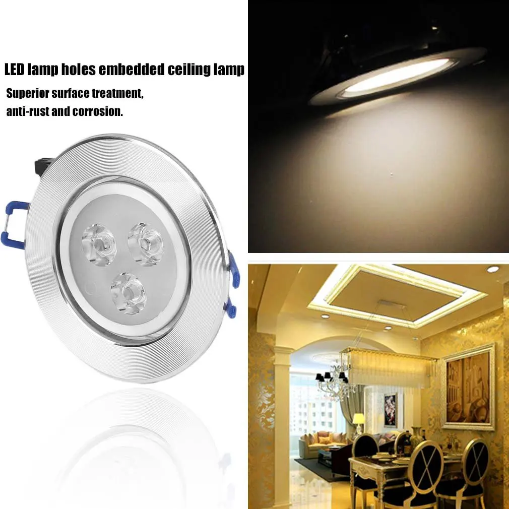 3W LED אורות התקרה הברק מנורת הנורה נקודת אור עבור סלון מטבח חדר השינה נגד חלודה נגד קורוזיה lampars - 2