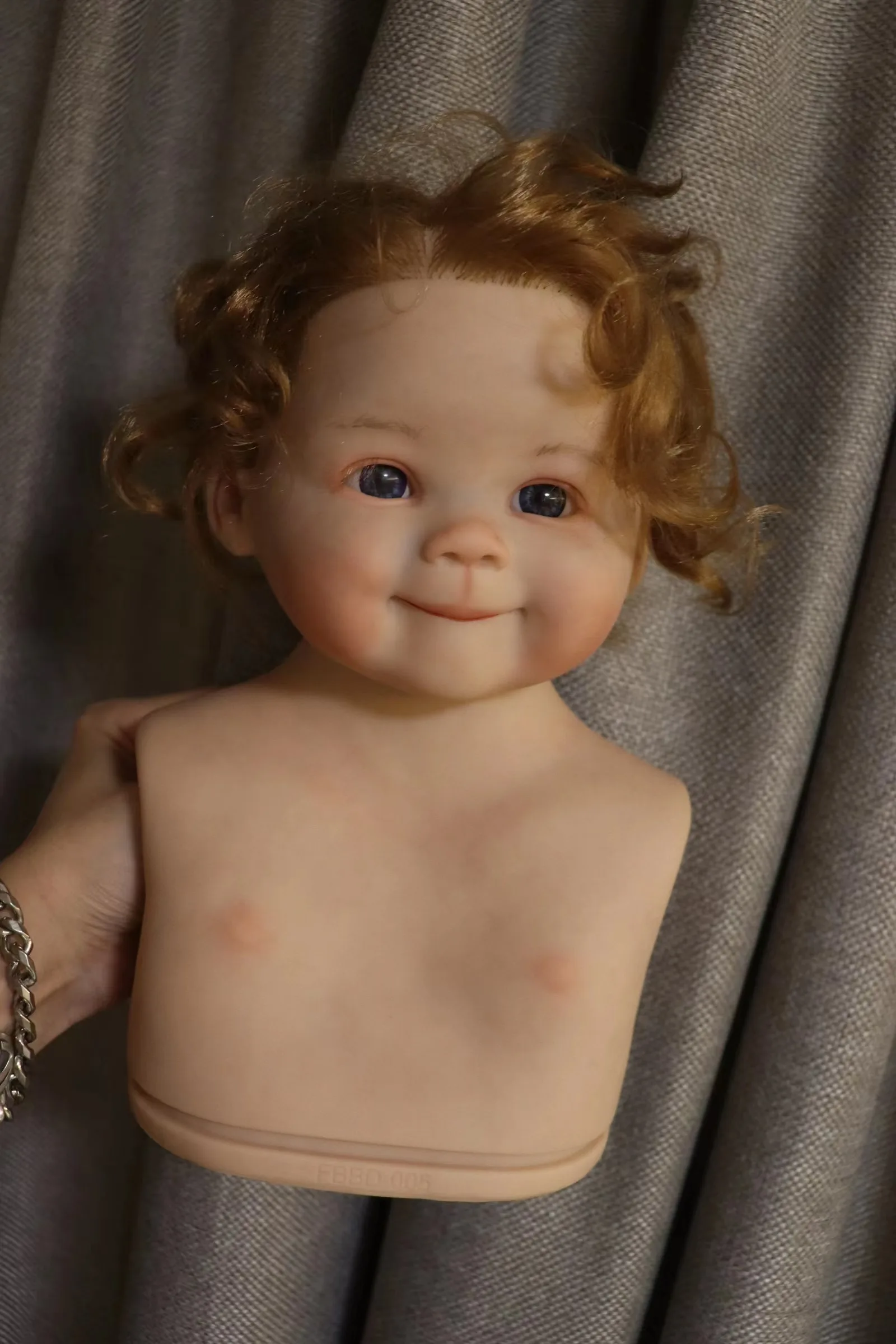 FBBD אמן צייר 28inch התינוק נולד מחדש ליירה לין עם יד מושרש שיער ברורה כלי צעצועים לילדה, בובות לילדים - 2