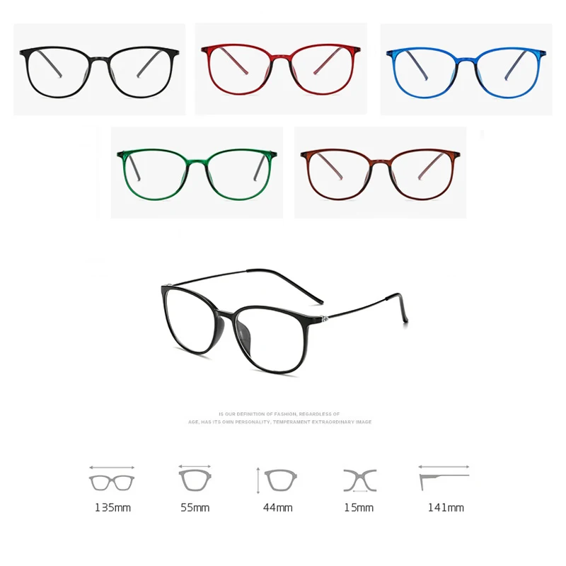 Seemfly -1.0 -1.5 -2.0 -2.5 -3.0 -3.5 -4.0 סיים קוצר ראיה משקפיים, גברים נשים נגד כחול קרני כיכר תלמיד משקפיים משקפי שמש - 2