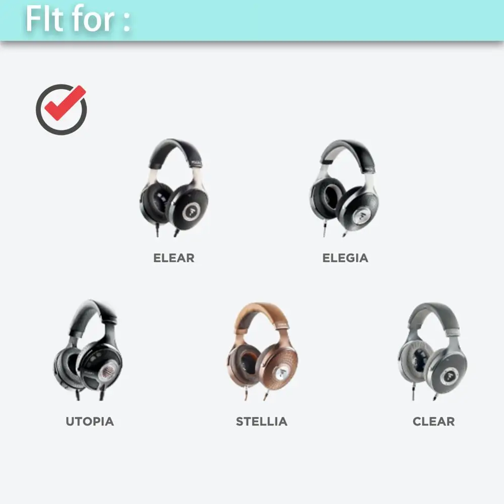 Whiyo DIY קטיפה רך החלפת EarPads עבור מוקד ברור Elear Elex ברור Pro אוטופיה Stellia Elegis כרית כיסוי כריות אוזניים - 2