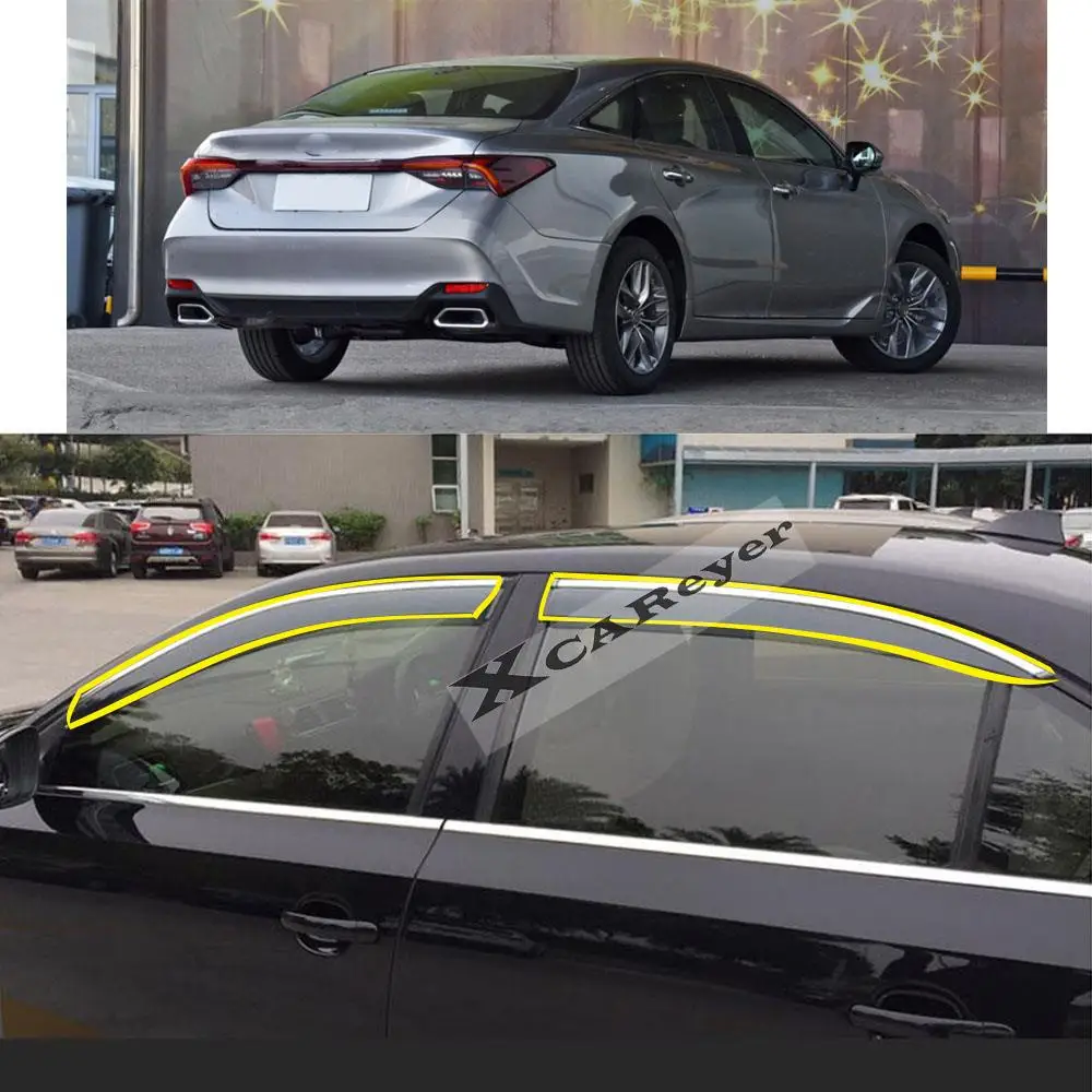 טויוטה אבלון XX50 2018 2019 2020 2021 הרכב הגוף סטיילינג מדבקת פלסטיק בחלון זכוכית רוח מגן גשם/שמש השומר פתח - 2