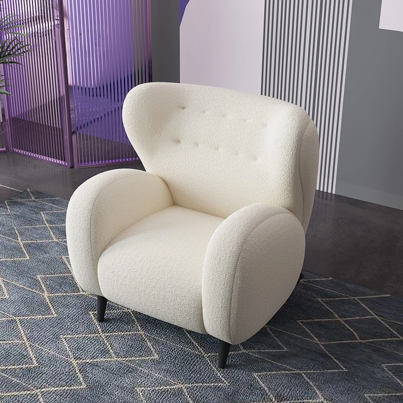 יחיד ספה נוחה הכיסא נורדי כורסה מודרני לבן האירופי סלון כסאות יוקרה במטבח אירועים Sillon רהיטים - 2