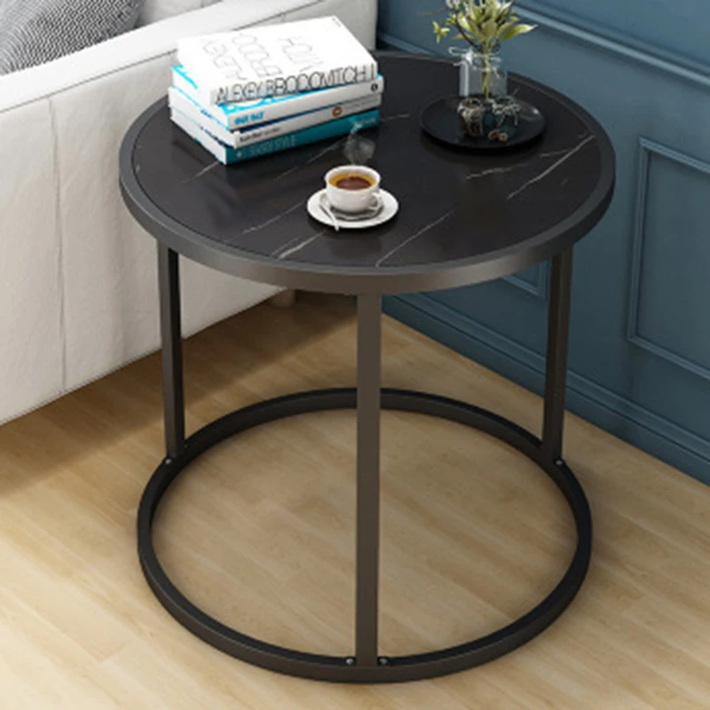 יצירתי סלון תה קטן שולחן ספה פינתית מסגרת ברזל קפה שולחן ספה שולחן צד לשרת שולחנות בסים ריהוט הבית - 2
