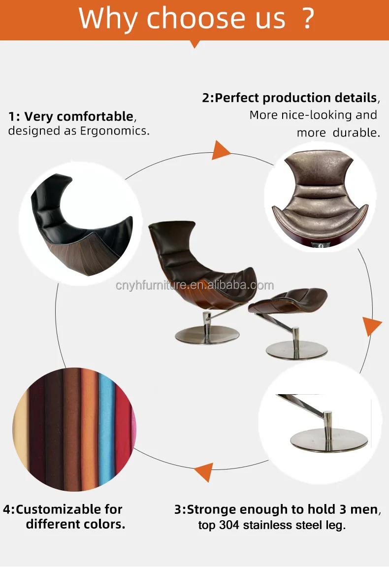 נוח הרהיטים בסלון פיורדים bentwood לונד & Paarmann לובסטר עיצוב המבטא את הכיסא עם העות ' מאנית - 2