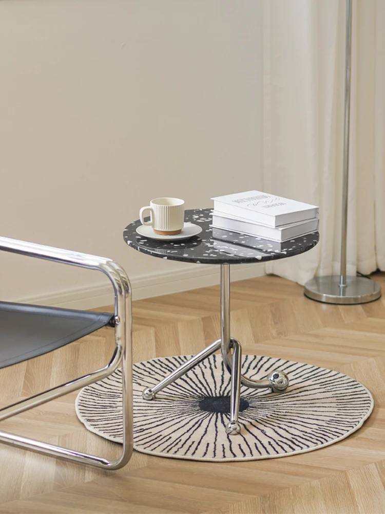 קטן שולחן עגול יצירתי בסלון שולחן קפה שולחן מיני שולחן צד מרפסת תה, שולחן ליד המיטה, השולחן. - 2