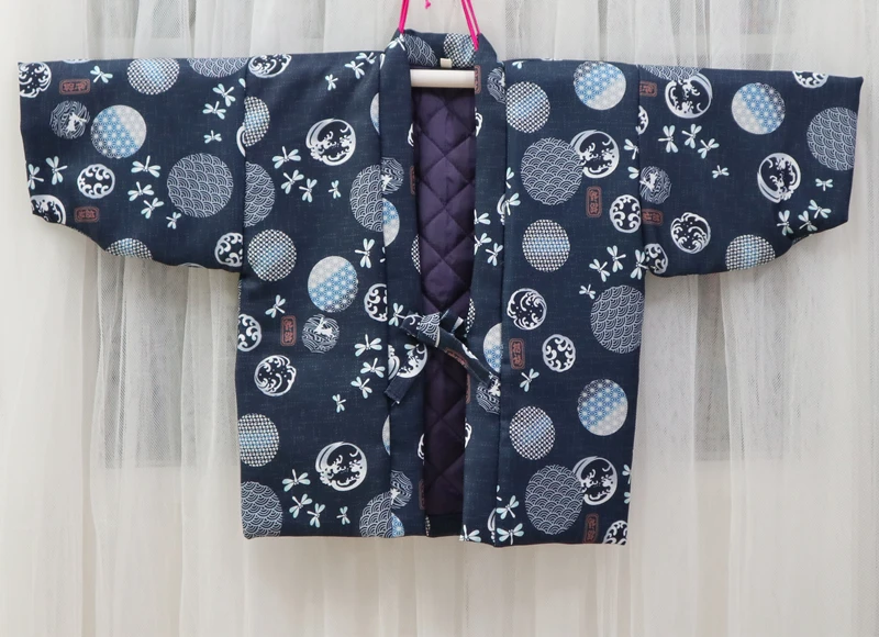 קימונו יפני קרדיגן לילדים החורף המסורתית החמימה יאקאטה Haori בציר אסיה בגדים, פיג ' מה Haori מזדמן הבגדים הביתה - 2