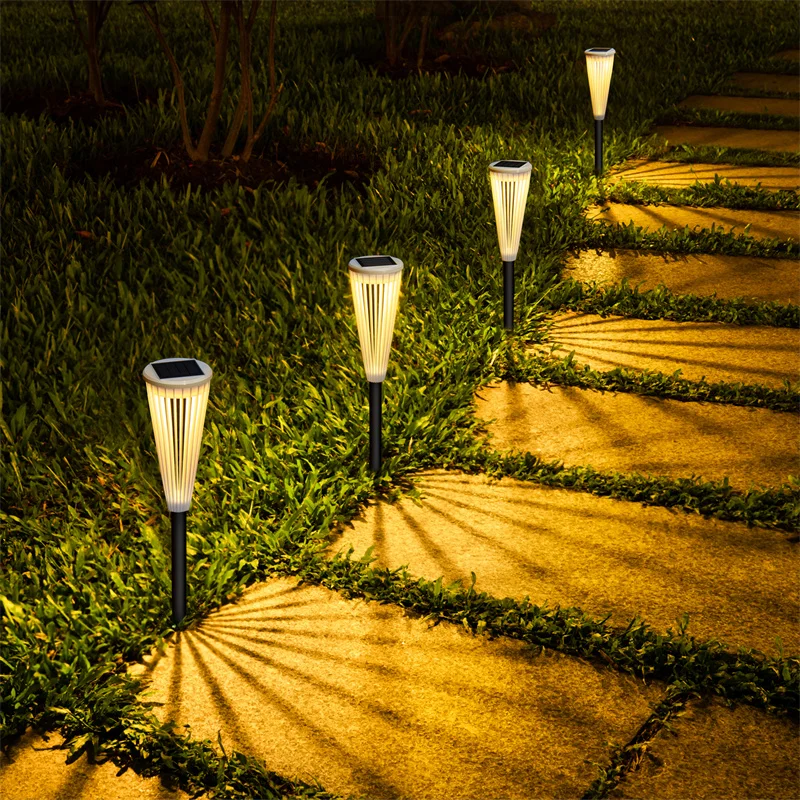 1/2/4/6pcs LED סולארית דשא אור עמיד למים חיצוני גן אור מטריה בצורת דשא מנורת אור על חצר הגן נתיב עיצוב פטיו - 3