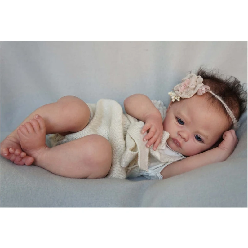 17-ב צבוע בובות תינוק DIY סט עובש עם ראש מלא הגפיים & הגוף - 3