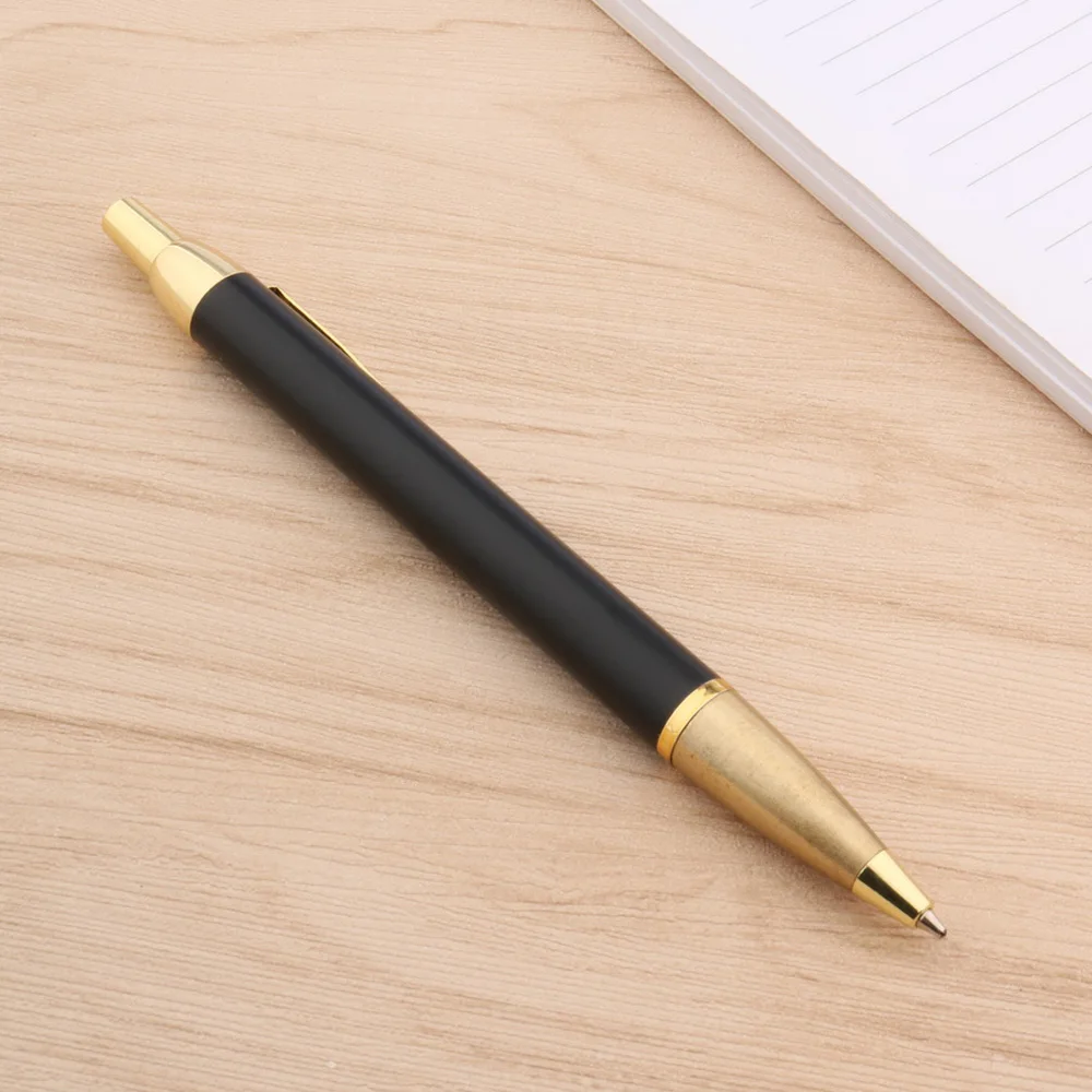 CHOUXIONGLUWEI 207 נקודת עט שחור מט חם לדחוף זהב חצים מתכת מתנה עט כדורי תלמיד מכשירי כתיבה, ציוד משרדי - 3