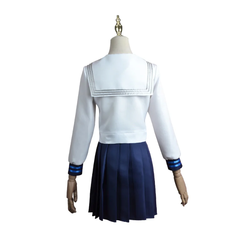 Genshin השפעה תחפושות קוספליי Kamisato Ayaka Kamisato Ayato הפאה Jk תלבושת בית הספר הצמדה כמה תחפושות חולצה קצרה חצאית סט - 3