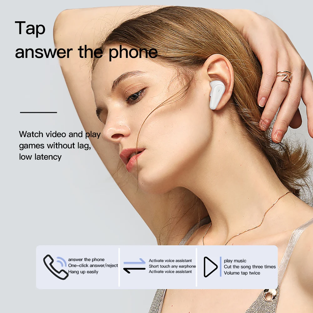 Lenovo XT95 TWS אוזניות Bluetooth Touch Control Mini Wireless אוזניות עם מיקרופון דיגיטלי תצוגה אוזניות ספורט אוזניות אוזניה - 3