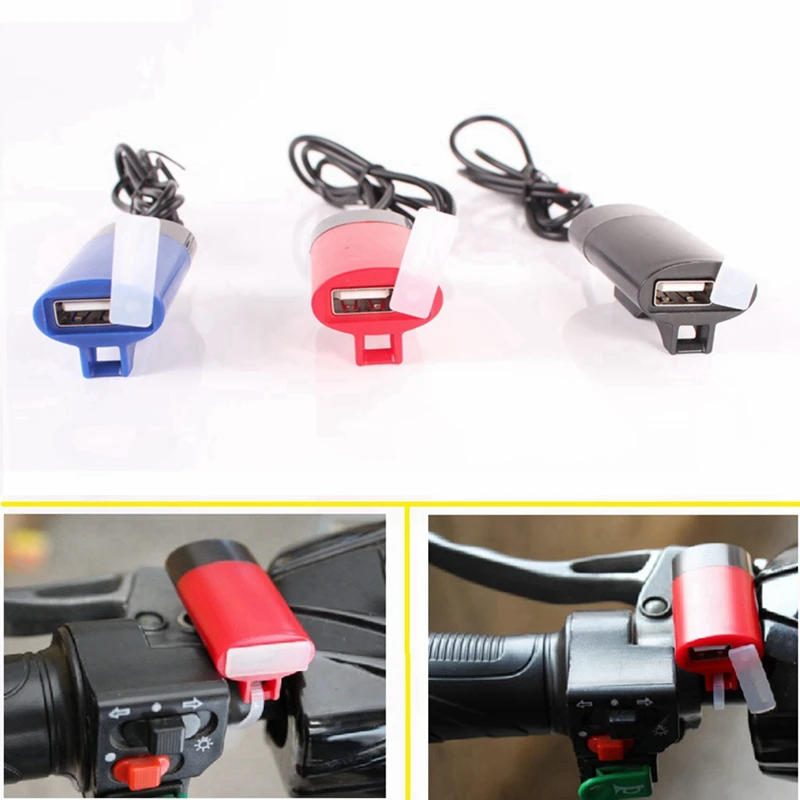 LMoDri אופנוע עמיד למים USB מטען מתאם לאייפון אייפד אנדרואיד הטלפון החכם אופנוע הכידון ספק כוח 12v - 3