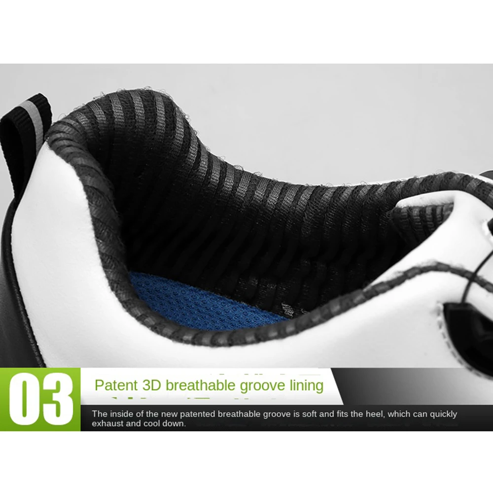 PGM גברים נעלי גולף 3D לנשימה Groove נגד החלקה ספייק עמיד למים מהר לשרוך מזדמן גולף נעלי ספורט נעלי אימון - 3