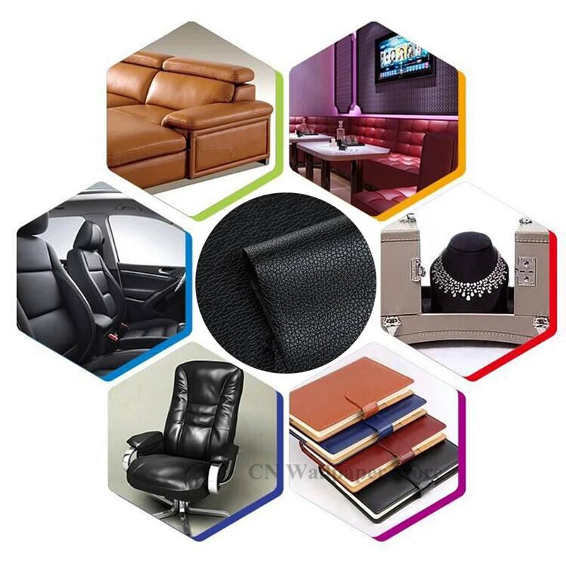 דביק עור תיקון תיקון רהיטים שולחן כיסא ספה שחורה עור PU מדבקה בגדים המושבים הנעל התיקים לתקן תיקון - 3