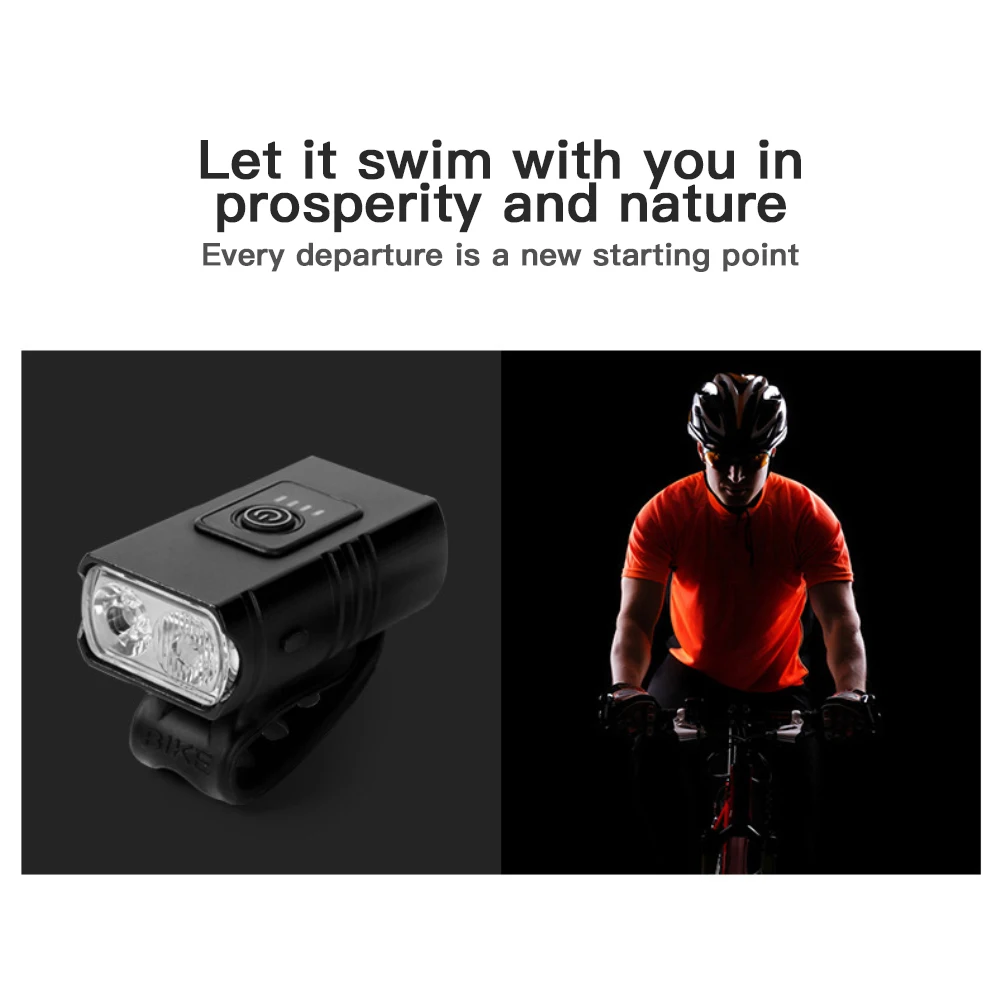 הובלת אופניים אורות 1000LM נטענת USB תצוגת כוח MTB הרים אופני כביש חזית מנורת פנס רכיבה על אופניים אביזרים - 3