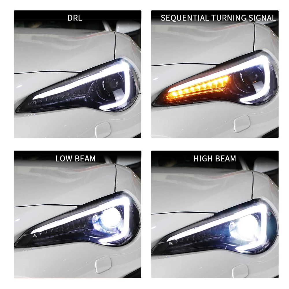 זוג מכוניות הרכבה עבור טויוטה 86 / סובארו BRZ 2012-2018 המכונית הקדמי אור Plug&Play אוטומטית LED מנורה מערכת - 3
