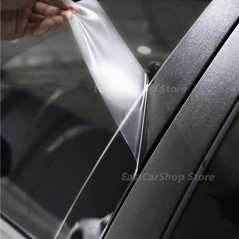 יגואר XE XEL 2015-2020 המכונית TPU חלון עמוד Anti-scratch סרט מגן שקוף תיקון הסרט Accessorie כיסוי - 3