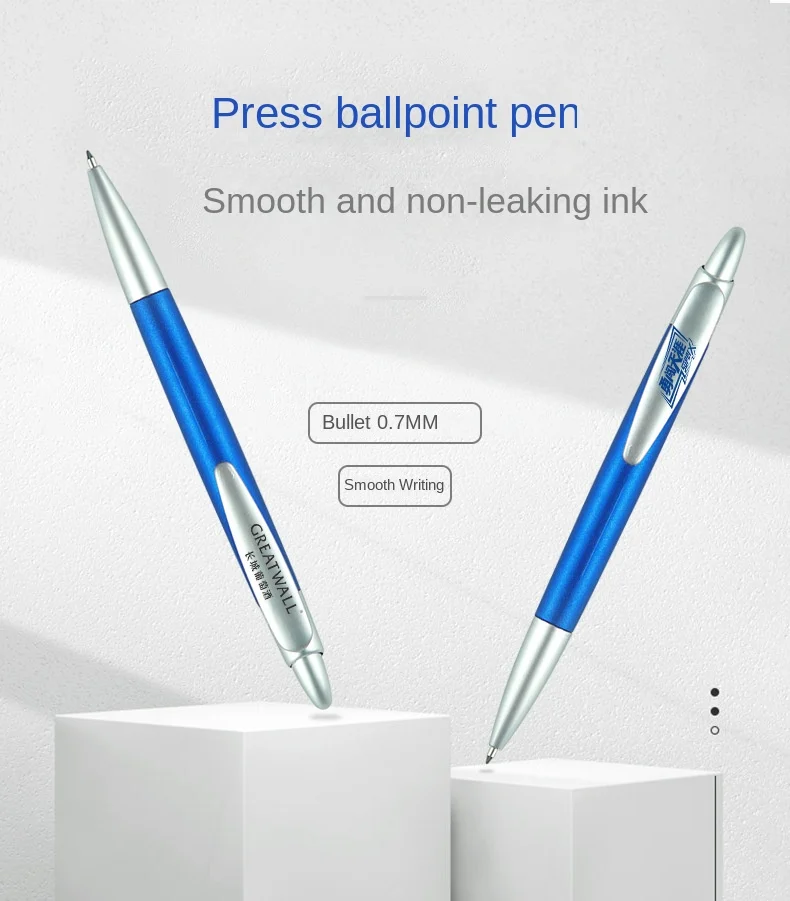 לחץ Stylos עט כדורי כחול החתימה נייטרלי עטים משרד מכשירי כתיבה משרדי - 3