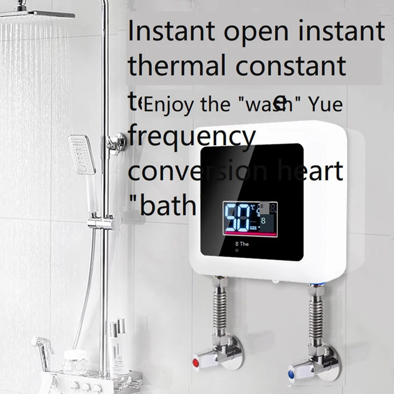 מחמם המים החשמלי 5.5 KW 110V,טמפרטורה קבועה תנור מים חמים עם שליטה מרחוק(לבן) תקע אמריקאי - 3