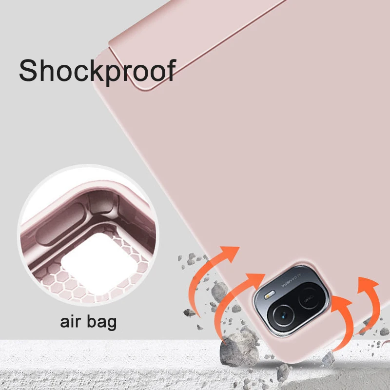 מקרה כיסוי Flip עבור Xiaomi MI Pad 6 5 Pro 12.4 Redmi 10.6 אינץ Tablet מקרה אוטומטי שינה בעקבות לעמוד סיליקון רך כיסוי Shockproof - 3