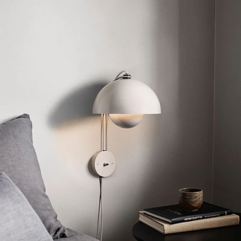 נורדי רקע קיר אישיות מעצב אטמוספרי באד מנורת קיר פשוטה דני מודרני יצירתי השינה ליד המיטה בסלון - 3