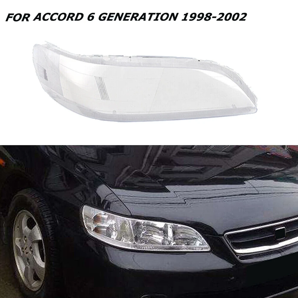 עבור הונדה אקורד 1998-2002 ימינה ושמאלה מכוניות כיסוי עדשת פנס בגוון Shell אור אוטומטי לכסות זוג - 3