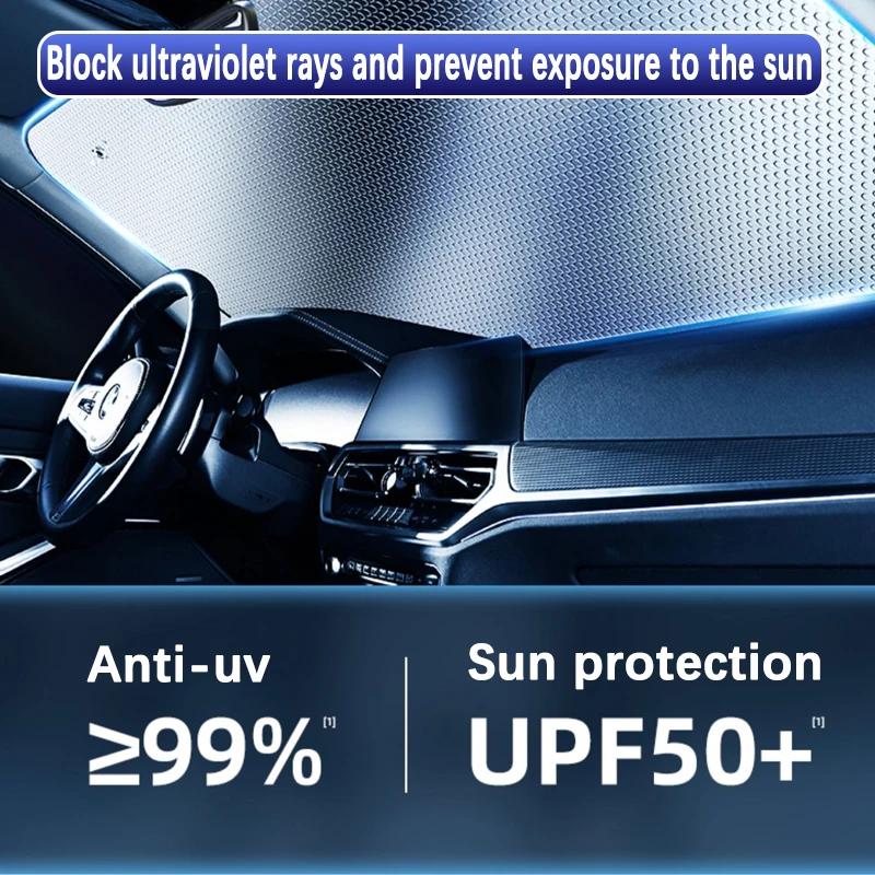 עבור פיג ' ו 5008 אביזרים 2022 P87 2017~2023 המכונית חלון מלא המשקף את השמשה אנטי UV הגנה מפני השמש שמשיות 2020 2019 2021 - 3