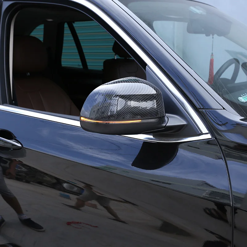 על 2014-2022 ב. מ. וו X5 X6 X7 F15 G05 G06 G07 ABS סיבי פחמן רכב סטיילינג המראה ברכב כיסוי מדבקה לרכב מראה אביזרים - 3