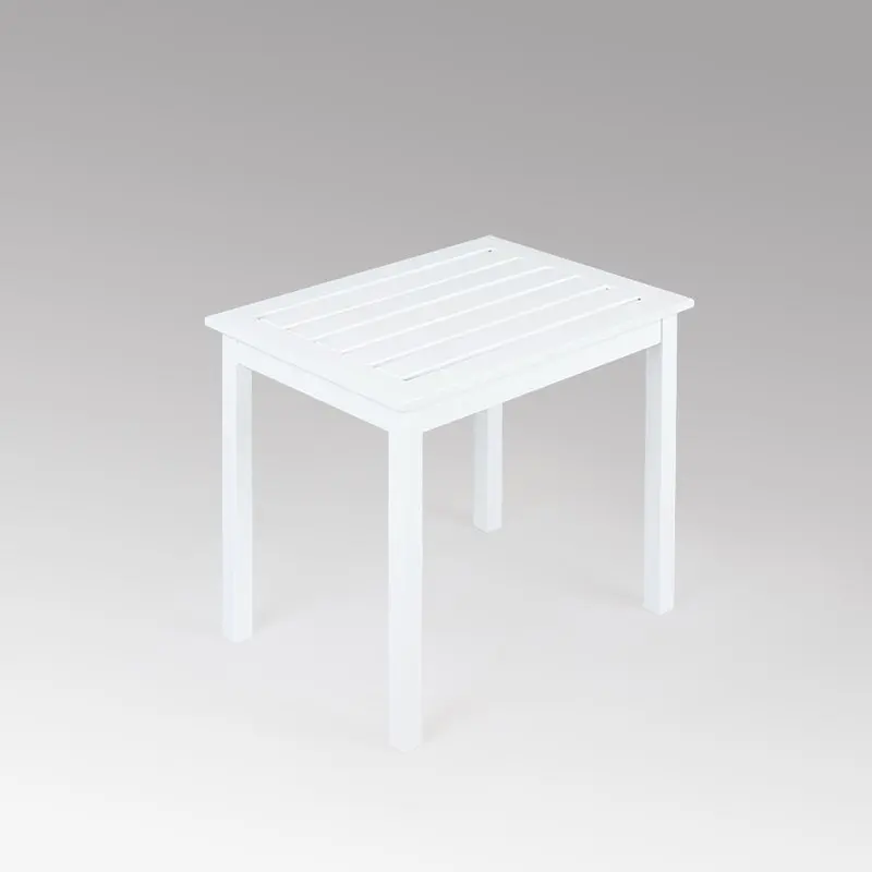 עץ חיצוני, שולחן צד/השולחן עבור רהיטי גן, שחור - 3