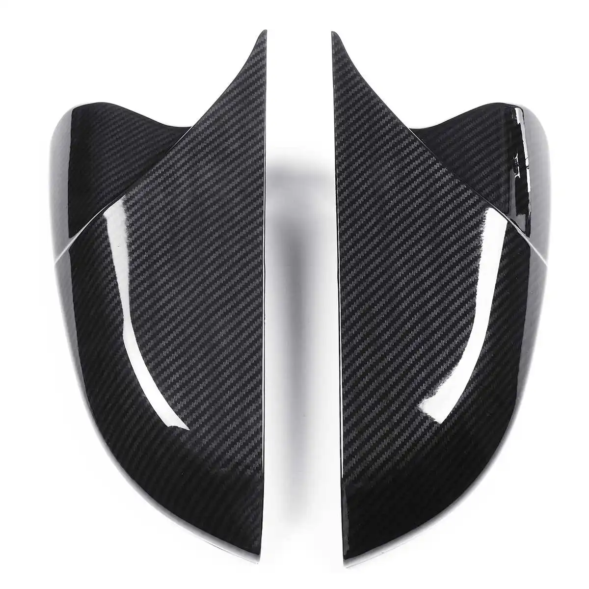 קרן צורה ABS סיבי פחמן סגנון אחורית המראה בצד לכסות האחורית כובעים עבור עבור הונדה סיוויק 10 2017 2018 החיצוני חלקים - 3