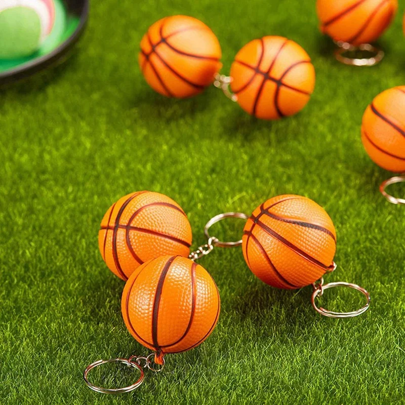 60 חבילת כדורסל כדור מחזיקי מפתחות עבור המפלגה טובות,כדורסל, כדור הלחץ,קרנבל בית-הספר פרס,ספורט מרכזי - 4