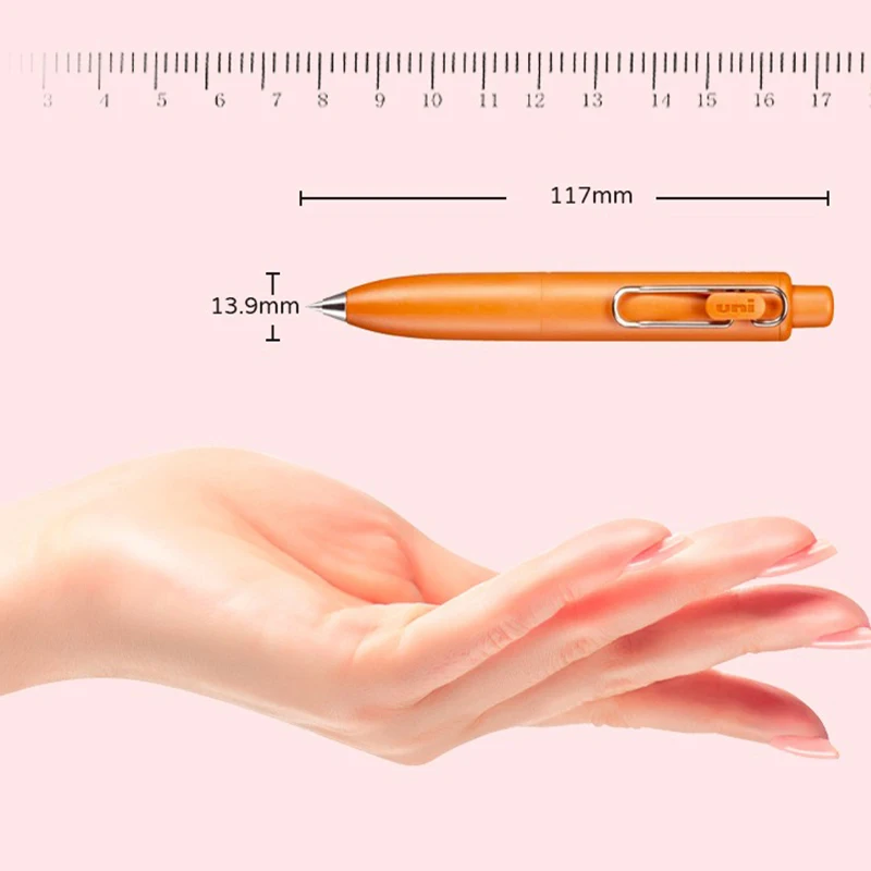 8pcs/Set יפן באוניברסיטה מעט שמן עט II UNI-כדור אחד עמ 'עט ג' ל 0.5 חמוד כדור ג ' ל עט מיני נושאים מרכז כובד נמוך כיס עט - 4