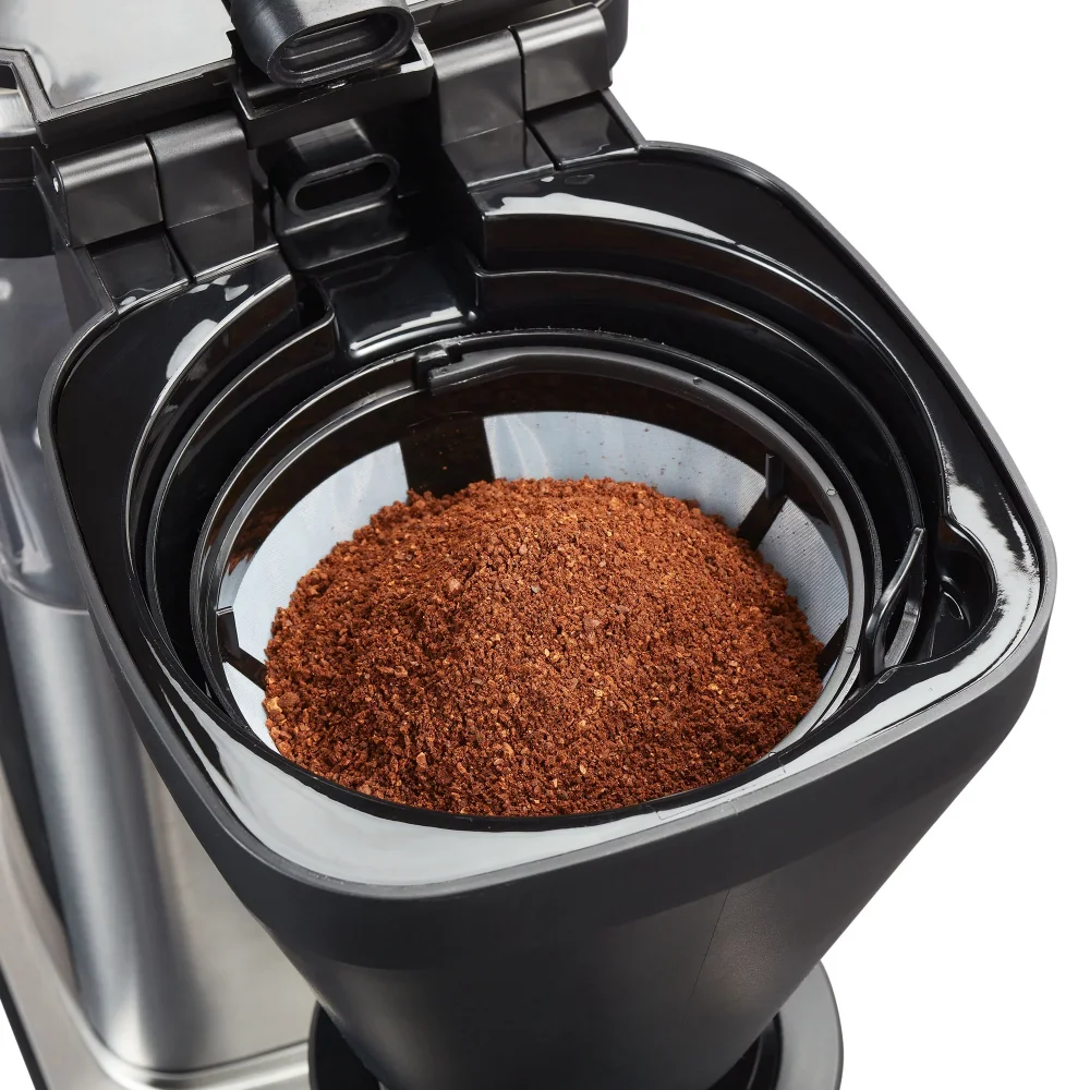 9 כוס טמפרטורה גבוהה לטפטף מכונת קפה, 1.35 ליטר קיבולת,שחור - 4
