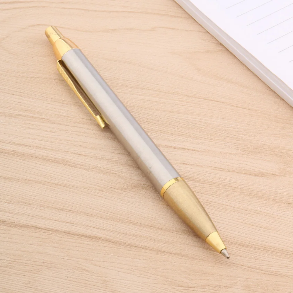 CHOUXIONGLUWEI 207 נקודת עט שחור מט חם לדחוף זהב חצים מתכת מתנה עט כדורי תלמיד מכשירי כתיבה, ציוד משרדי - 4