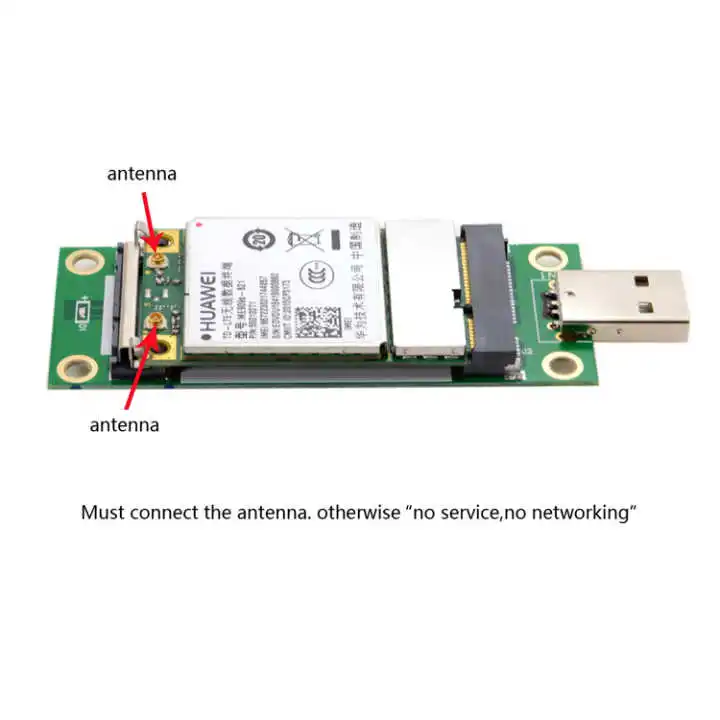 Jimier סיי Mini PCIe למתאם USB 3G/4G WWAN ו-WiFi (USB סוג כרטיס Mini PCI-E ל-USB Mini Pcie כדי Pcie - 4