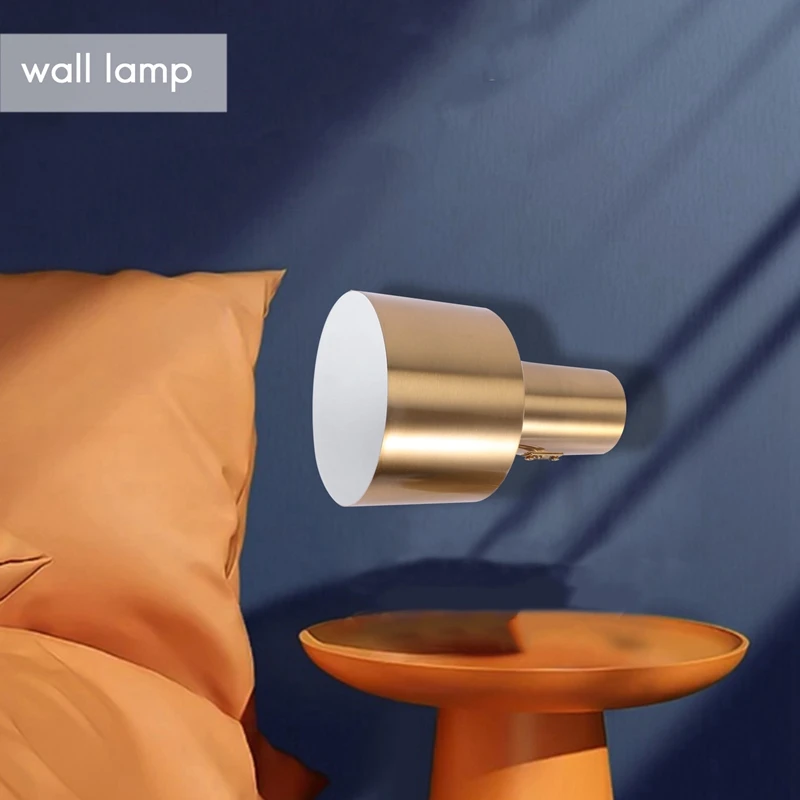 LED אור הקיר מתכוונן לכיוון המראה האור בשירותים הזהב מדרגות שינה אור מנורת קיר ברזל - 4