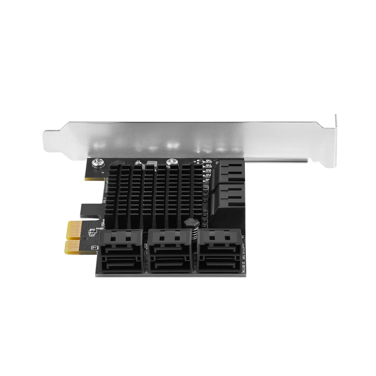 PCIe Gen3 x1 ל-10 יציאות SATA 6G III 3.0 בקר הרחבה כרטיס JMicron Jmb שבב שאינם Raid 6 ערוצים עצמאיים עבור Deaktop - 4