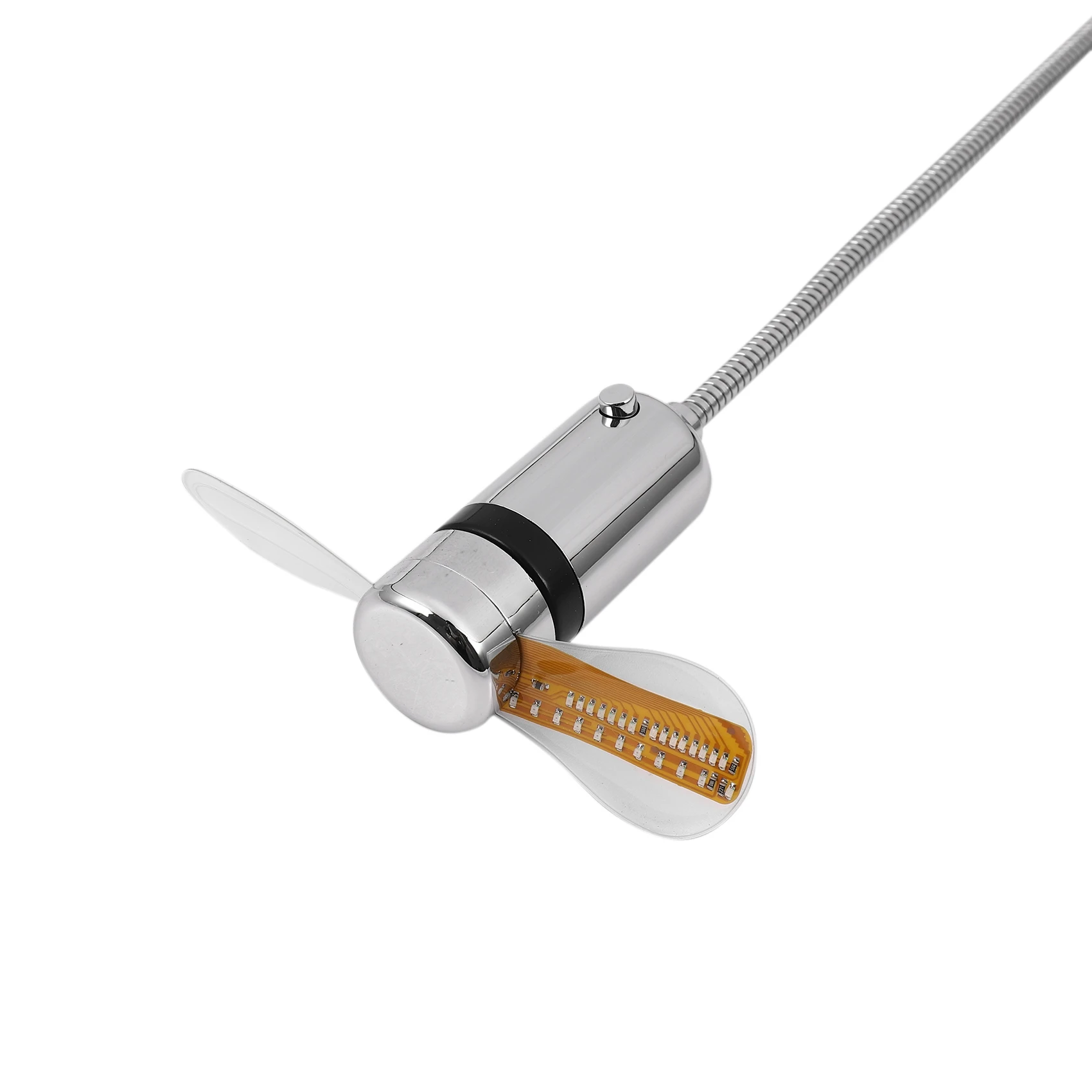 USB מיני אוהדים תצוגת זמן וטמפרטורה יצירתי מתנה עם אור LED מגניב גאדג ' ט עבור מחשב נייד מחשב - 4