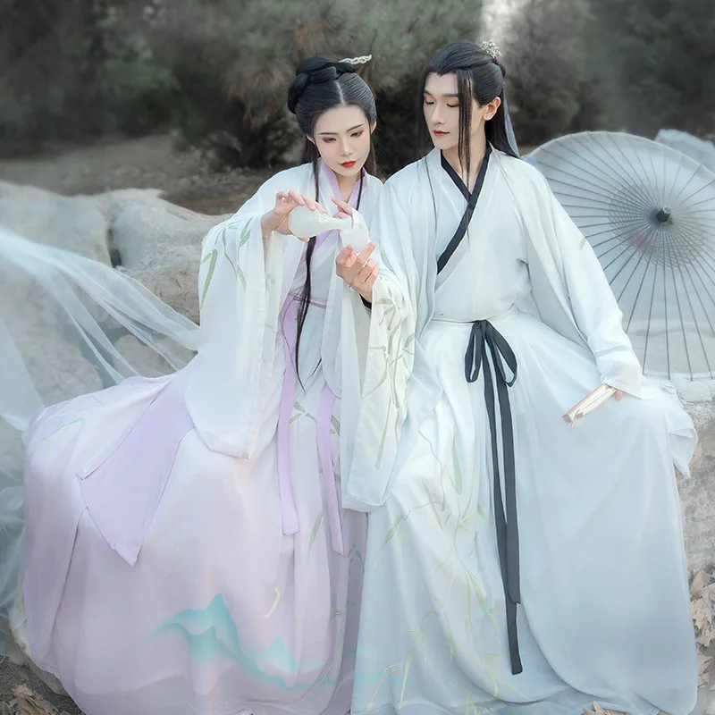 Yourqipao 2023 Hanfu גברים סינית מסורתית ההאנבוק הזה כמה Cosplay שושלת האן ריקוד תלבושות עתיקות מסיבת ליל כל הקדושים תלבושות - 4
