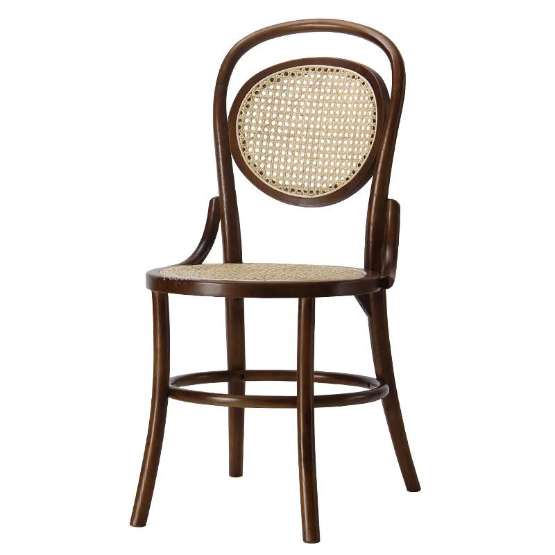 אור יוקרה מעץ מלא לסלון כיסאות נורדי ריהוט ביתי פנאי סלון איפור הכיסא הביתה יחיד קש ספה כסא - 4