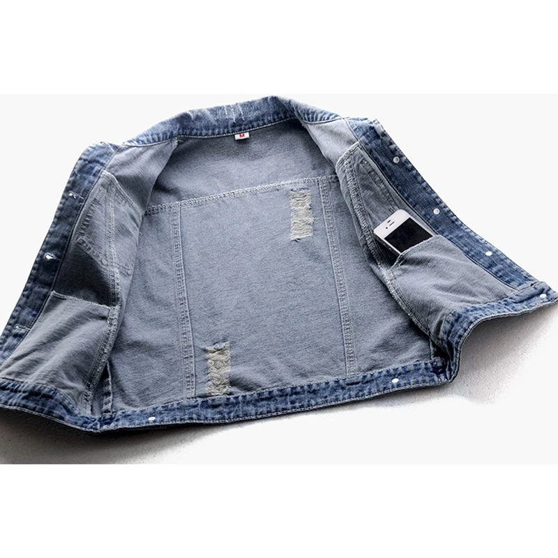 בציר כחול חורים בכיס מכנסי ג 'ינס אפוד נשים סלים קצר תלמיד קאובוי הז' קט הקיץ הקוריאני מזדמן וחולצת ג ' ינס האפוד נקבה - 4