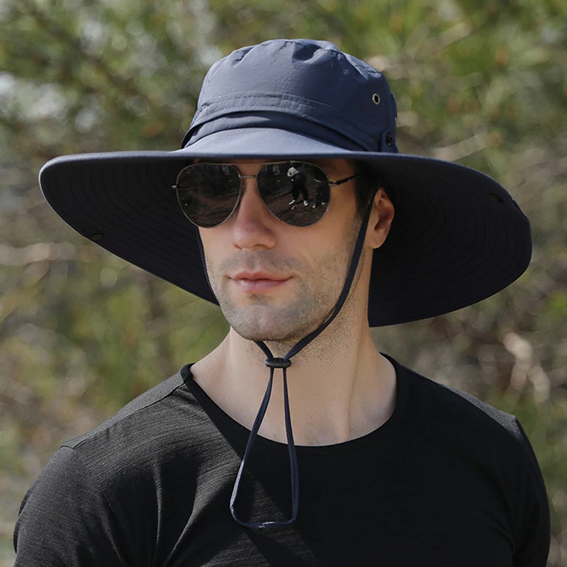 החדש הגנה מפני השמש דיג כובע קיץ לנשימה קמפינג טיולי הליכה כובעים נגד השמש UV כובע הרים כובעי גברים כובע פנמה - 4