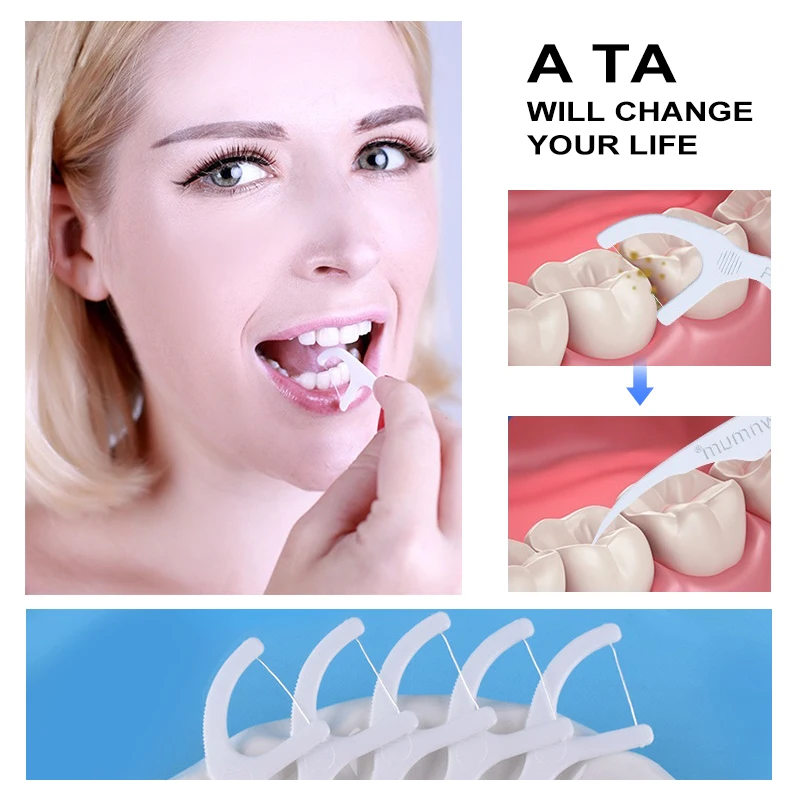 היגיינת מבוגרים מכולה בין-שיני גבשושיות מברשות לניקוי Flosser מקלות שן לבן אוסף את שאריות מסיר ניקוי שיניים טיפול אוראלי - 4