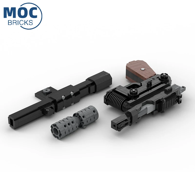 הצבא סדרה MOC נשק DL-44 גל הלם האקדח אבני הבניין המרכיבות מודל DIY ערכת החידה של ילדים צעצועים מתנות - 4