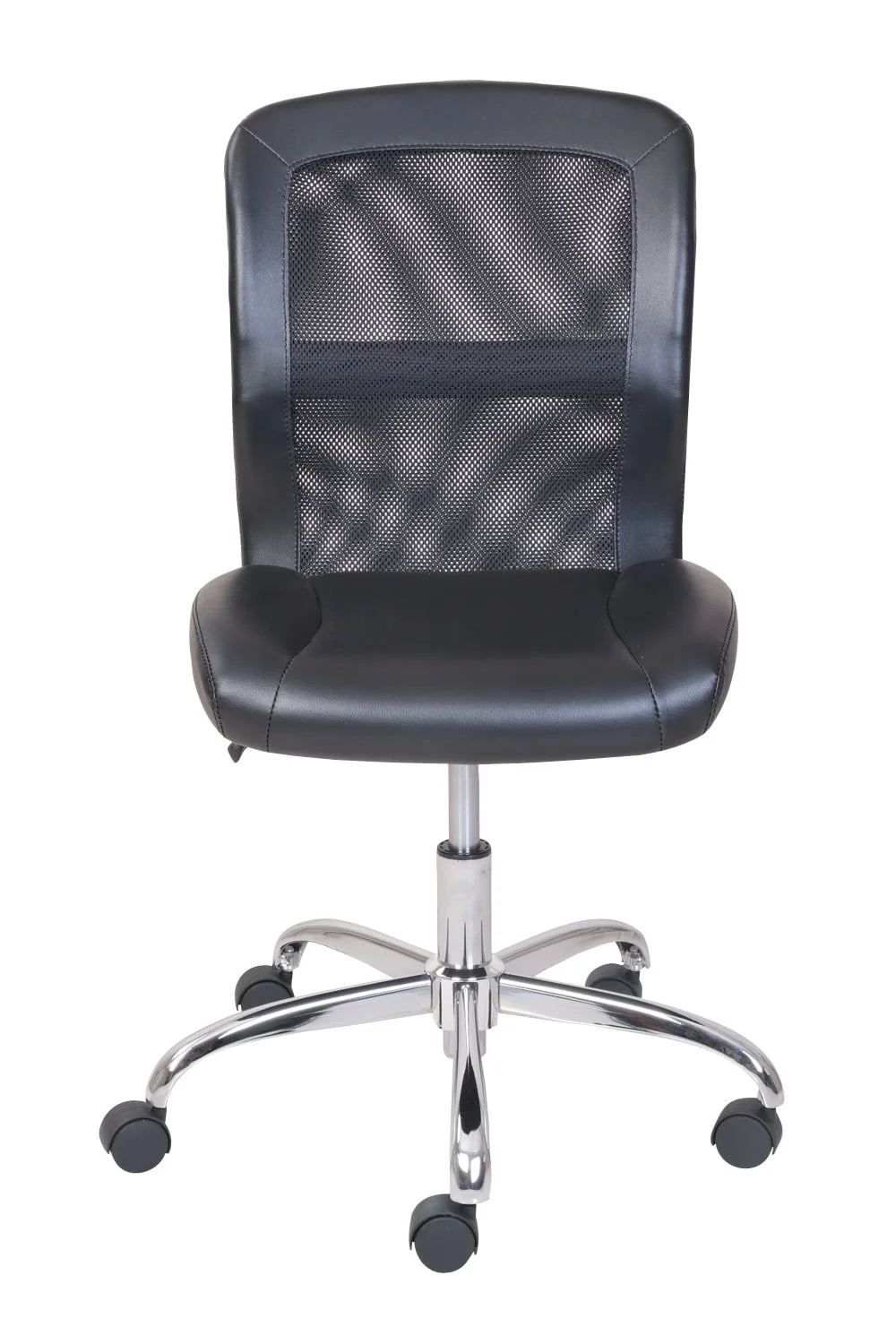 כנס כסאות אמצע הגב, ויניל, רשת המשימה הכיסא במשרד, שחור - 4