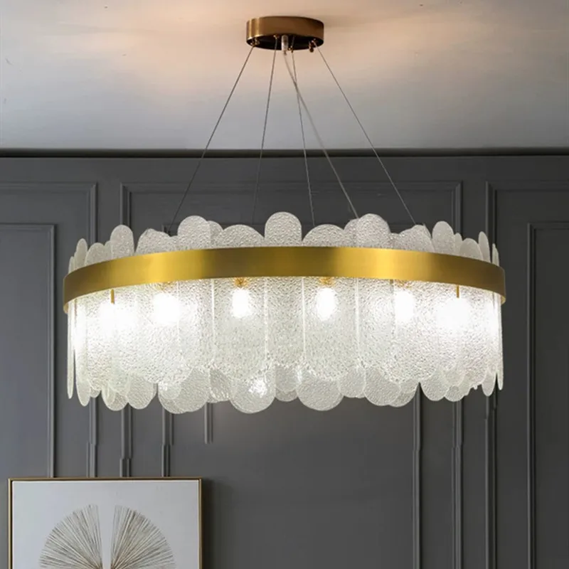 נורדי השינה זכוכית נברשת מסעדה בר תאורה Luminaire אורות תליון מנורות חדר שינה עיצוב הבית - 4