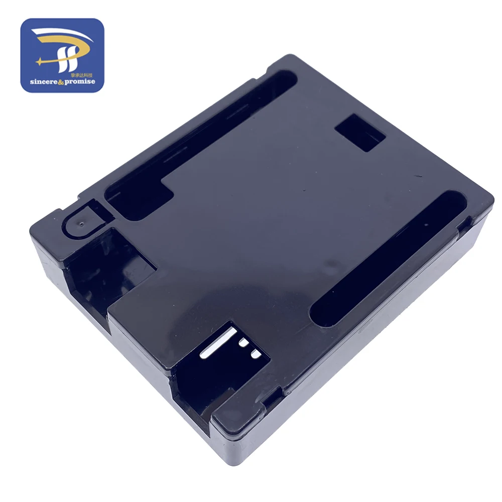 שחור במקרה פלסטיק ABS מעטפת אקרילי שקוף התיבה עבור Arduino (לא כולל UNO R3) - 4