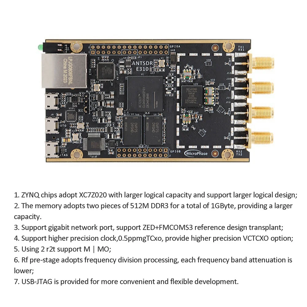 תוכנת רדיו SDR ZYNQ7020 תקשורת גרסה E310-9363 - 4